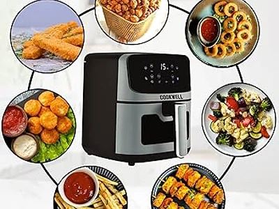 Image of Cookwell Air Fryer 5L With See Through Window 1400W - 2