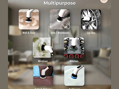Image of 7 in1 Electric Cleaning Brush  Power Meets Precision - 2
