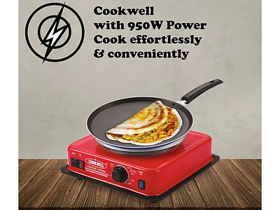 Image of COOKWELL Stainless Steel Electric Hot Plate (950W) - 3