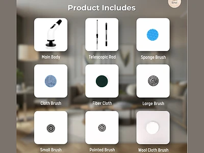 Image of 7 in1 Electric Cleaning Brush  Power Meets Precision - 3