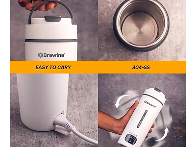 Image of Brewine Portable Electric Kettle 450ml - 6
