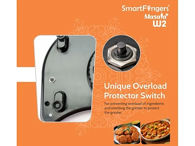 Image of SmartFingers Masala W2 Table Top Wet Grinder 2L - 8